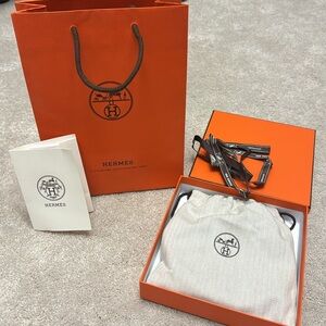 Hermes women’s 2 tone “lucky belt”